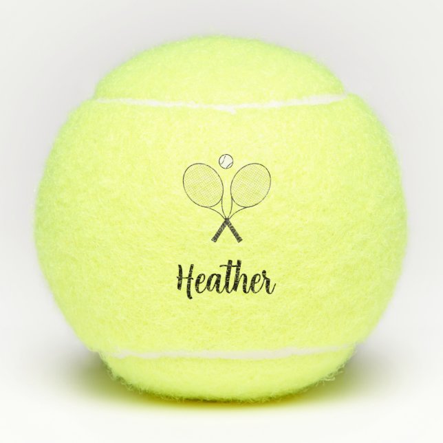 FUN! 🎾 Custom Tennis Ball - Name hinzufügen (Vorderseite)