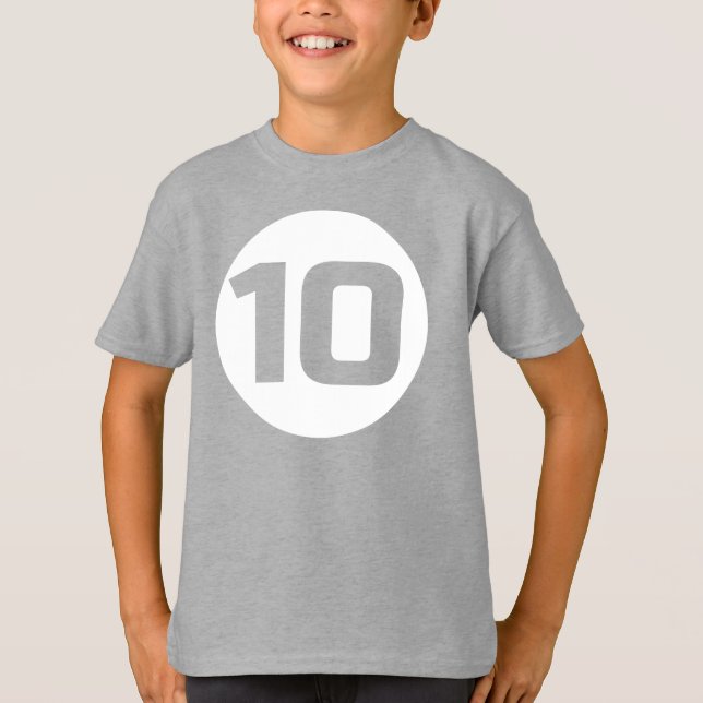 Fun CUTOUT #10 BIRTHDAY T-Shirt (Vorderseite)