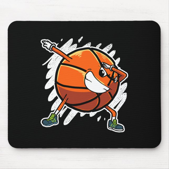 Fun Dabbing Basketball Ball Dab Sports Player Mousepad (Vorne)