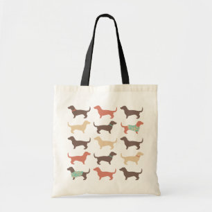 Fun-Dackel-Hundemuster Tragetasche
