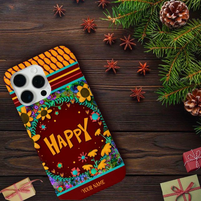 Fun Daisy Floral Happy Inspirivity Name Case-Mate iPhone Hülle (Von Creator hochgeladen)