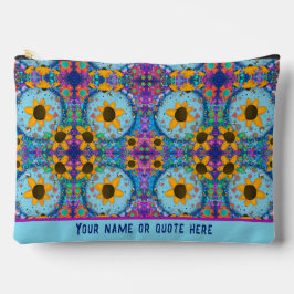 Fun Daisy Floral Muster Custom Cosmetic Bag Zubehörtasche