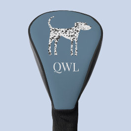 Fun Dalmatiner Dog Monogramm Golf Headcover