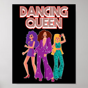 Fun Dancing Queen Disco Dance Club Party der 70er  Poster