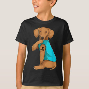 Fun Daschund I Liebe Vater Tattoo Apparel, Dog Vat T-Shirt