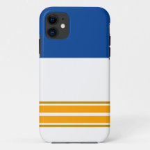 Fun Deep Blue White Gelb Boden Racing Streifen