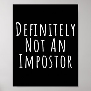 Fun definitiv kein Impostor einfach Halloween Kost Poster