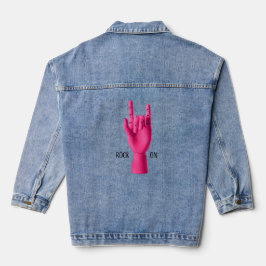 Fun-Denim-Jacke für den rosa Rocker Jeansjacke
