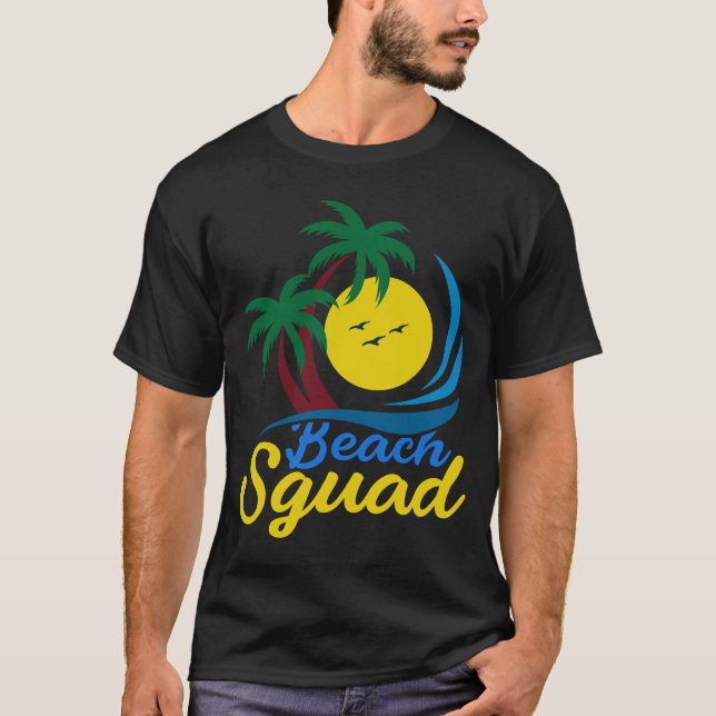 Fun Design für Beach Squad T-Shirt (Vorderseite)