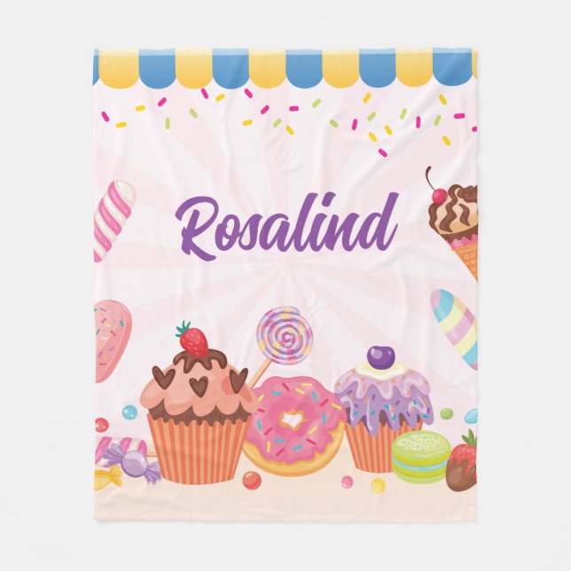 Fun Desserts und Candies Fleece Blanket (Vorderseite)