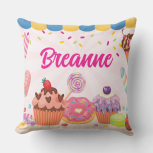 Fun Desserts und Candies Throw Kissen