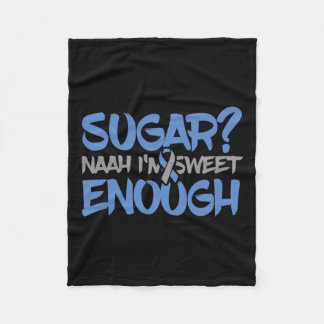 Fun Diabetes Awareness - T1d T2d Diabetische Pankr Fleecedecke