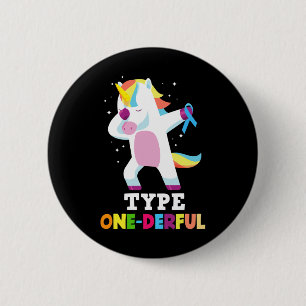 Fun Diabetiker Typ 1 Diabetes T1d Typ 1 derful U Button