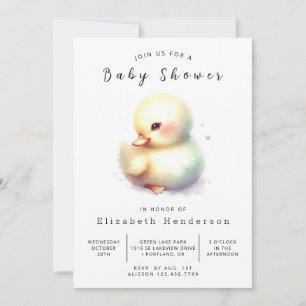 Fun Digital Duck Baby Dusche Einladung