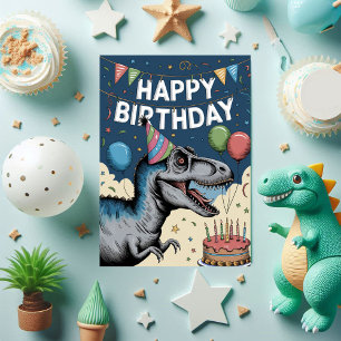 Fun Dinosaur Birthday Karte