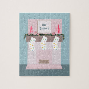 Fun Disco Pink Girls Custom Christmas Puzzle