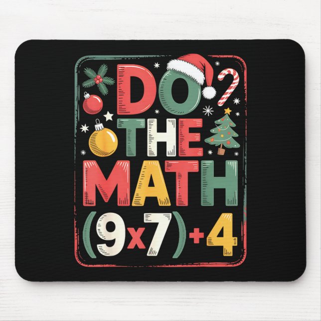 Fun Do The Math 67 Meme Six Seven Christmas Teache Mousepad (Vorne)
