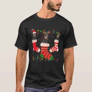 Fun Doberman Strumpf Weihnachtssocken Weihnachten T-Shirt