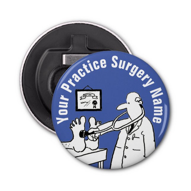 Fun Doctor mit Stethoskop Flaschenöffner (Vorderseite)