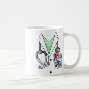Fun Doctor White Labrador Kostüm Halloween Doktor Kaffeetasse