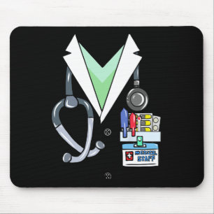 Fun Doctor White Labrador Kostüm Halloween Doktor Mousepad