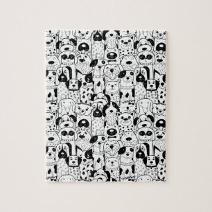 Fun Dog Pet Animal Cartoon Zeichn Art Puzzle