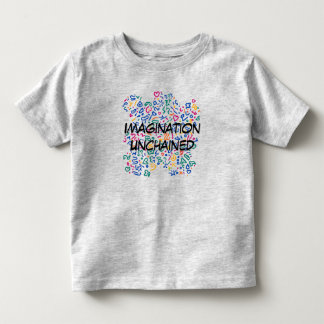 Fun doodle farbenfrohe, lebendige Formen Kleinkind T-shirt