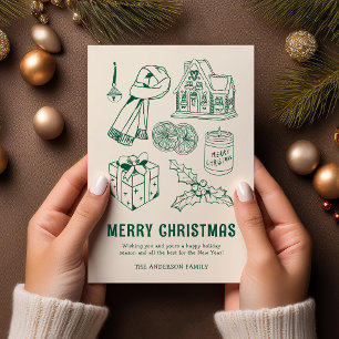 Fun Doodle Weihnachten außerhalb des Fotos