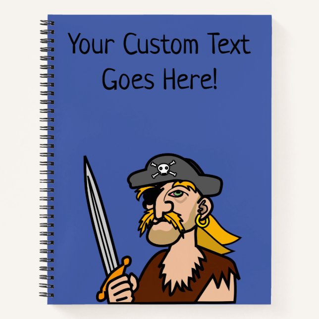 Fun Doppelseitiger Pirate Notizbuch (Vorderseite)