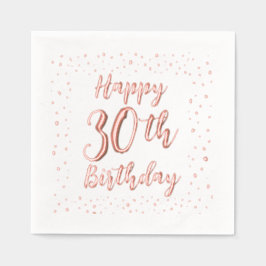 Fun Dotted Custom Birthday Foil gestempelt Napkins Servietten Mit Folie