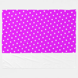 Fun Dotted tropischen rosa drei Viertel Farbblock Fleecedecke