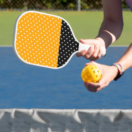 Fun Dotter, hellgelber, orangefarbener schwarzer B Pickleball Schläger