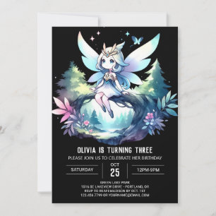 Fun Dreamy Fairy Birthday Einladung
