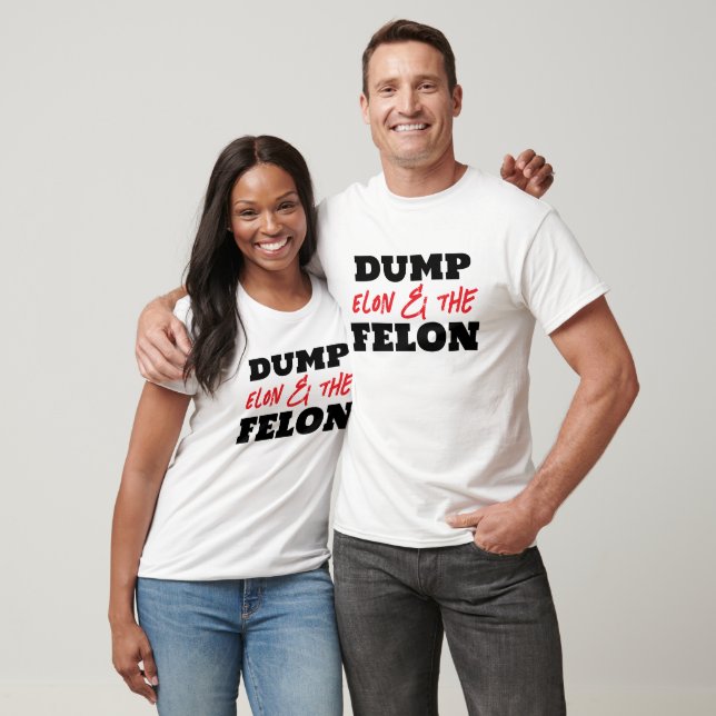Fun Dump Elon und Felon T-Shirt (Unisex)