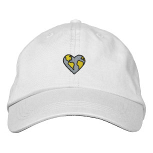 Fun Earth Heart besticktes Symbol Bestickte Baseballkappe