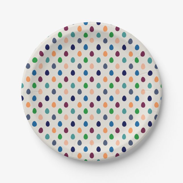 Fun Easter Eggs Pappteller (Vorderseite)