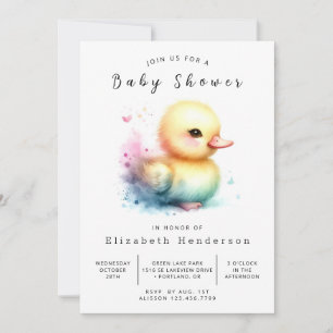 Fun Editable Duck Baby Dusche Einladung