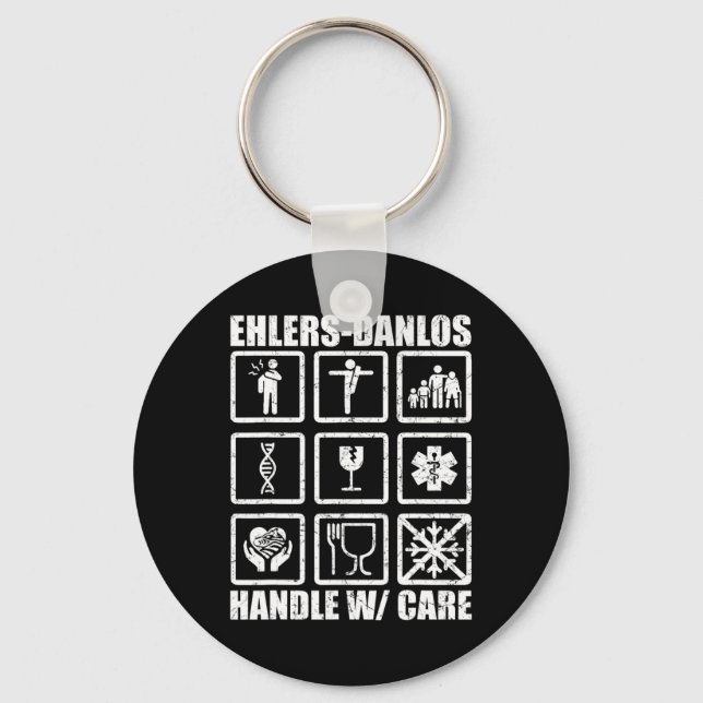 Fun Ehlers Danlos Syndrome Awareness Gift Men Wome Schlüsselanhänger (Vorderseite)