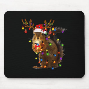 Fun Eichhörnchen Weihnachtsbaum Lichter Rentier Sa Mousepad