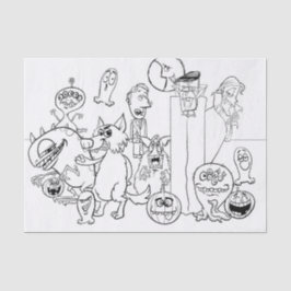 FUN EINZIGARTIGE HALLOWEEN MONSTER Tissue Paper Seidenpapier