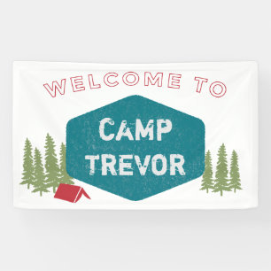Fun Einzigartiger Personalisierter Campingname Geb Banner