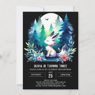 Fun Elegant Wolf Birthday Einladung