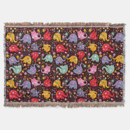 Fun Elephants werfen Blanket Decke