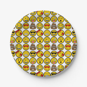 Fun Emoji Pattern Emotion Faces Pappteller