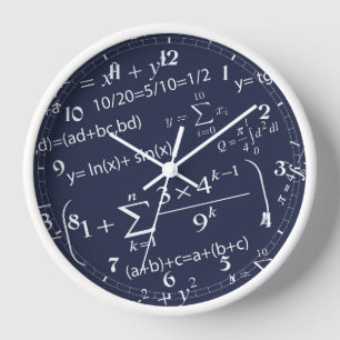 Fun Equations für Mathematiklehrer und Studierende Uhr