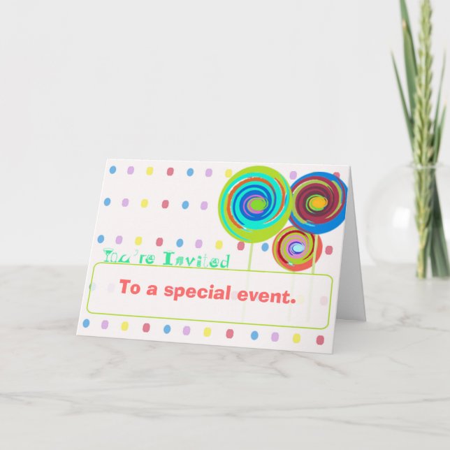 Fun Event Einladung (Vorderseite)