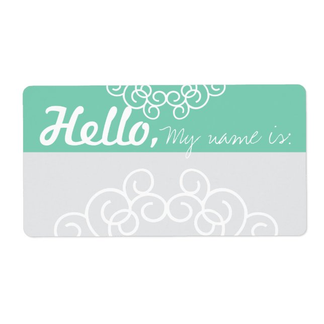 Fun Extravagante Party Name Tags - Meeresfrüchte & (Vorne)