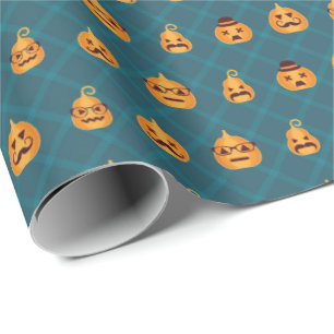 Fun Faces of Halloween Geschenkpapier
