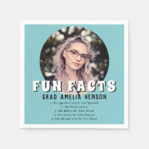 Fun Fact Mint Blue Graduate Foto Abschluss