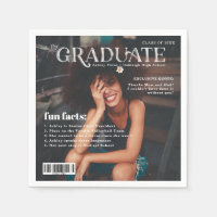 Fun Facts | Graduate Magazine Cover Foto Napkin